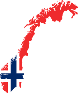 Mapa de Noruega